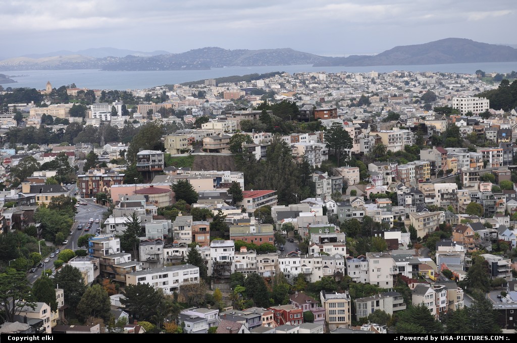 Picture by elki: San Francisco California   san francisco twin peaks