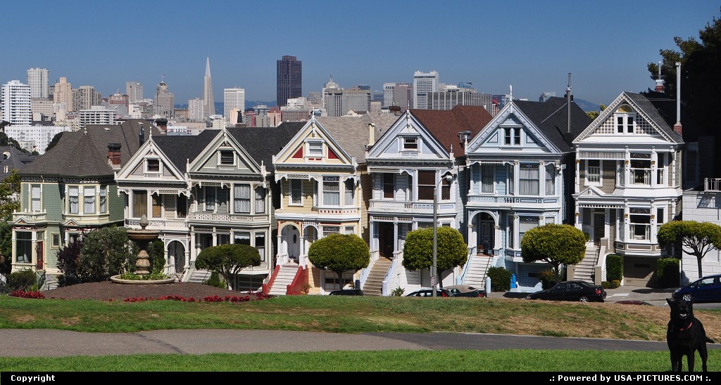 Picture by WestCoastSpirit: San Francisco California   SFO, transamerica, painted ladies, SF