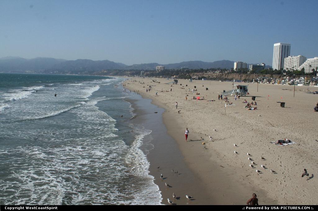 Picture by WestCoastSpirit: Santa Monica Californie   plage, surf, LA