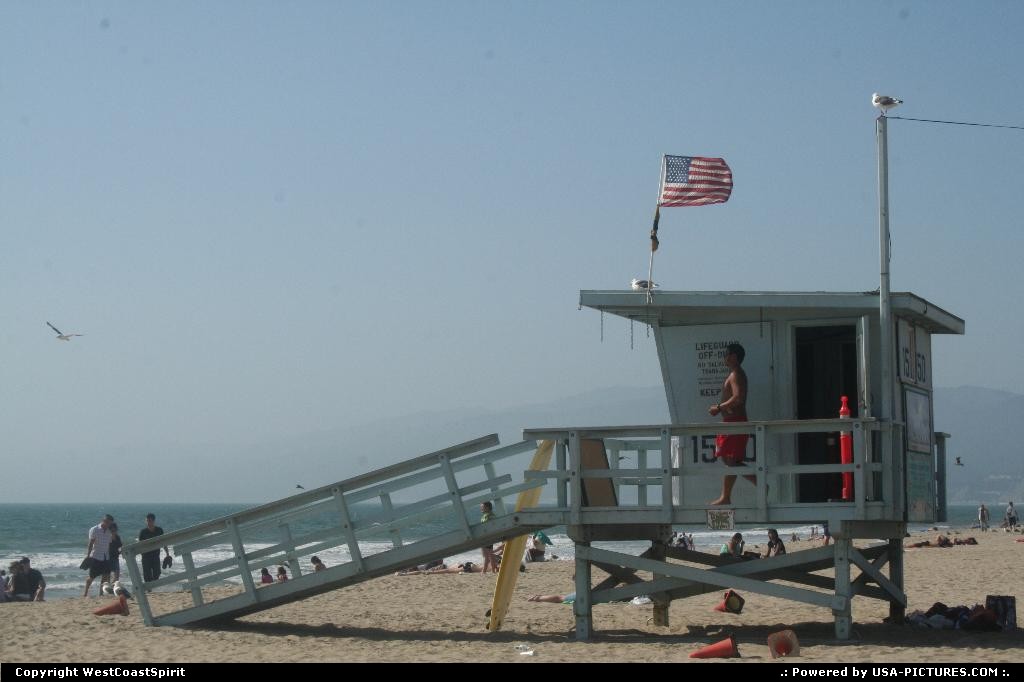 Picture by WestCoastSpirit: Santa Monica Californie   plage, mer
