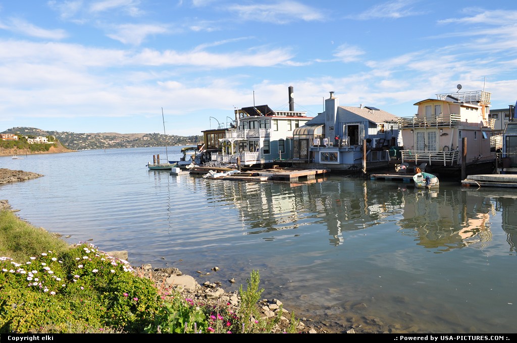 Picture by elki: Sausalito Californie   sausalito boat houses