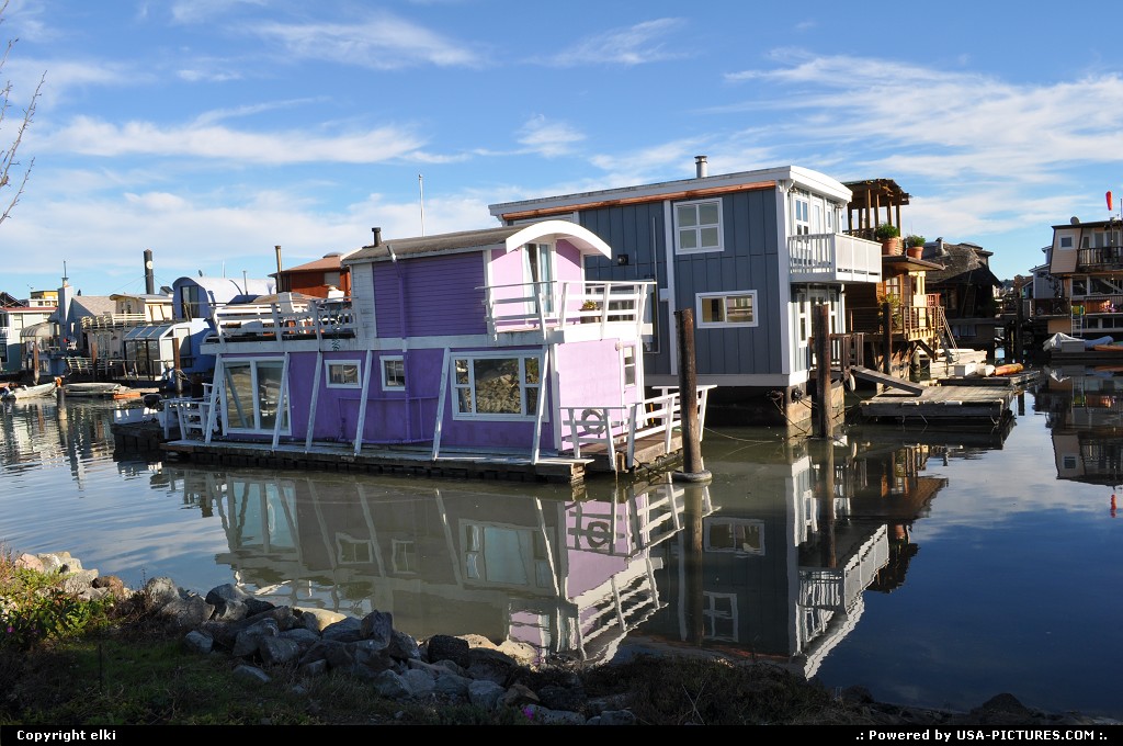 Picture by elki: Sausalito California   Sausalito, boat houses