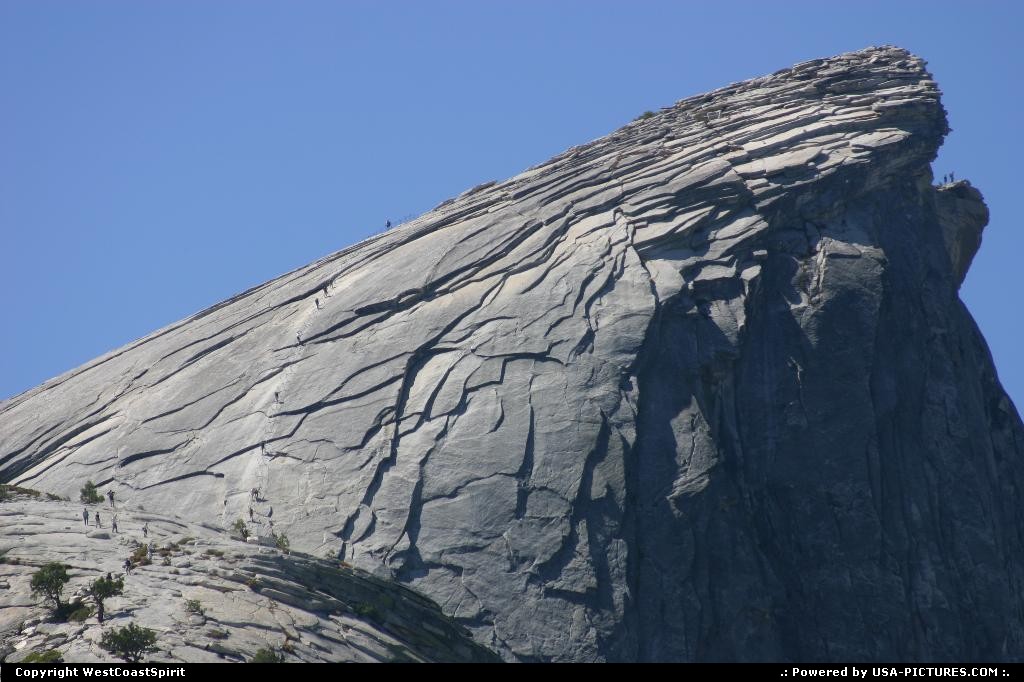 Picture by WestCoastSpirit:  Californie Yosemite Half Dome yosemite, randonnee, extreme, grimper