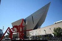 Colorado, Denver Art Museum main entrance. How cool this building his! Located in downtown Denver, close to the mall.