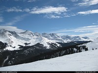 Central CO Rocky Mountains from the top of Copper Ski resort.