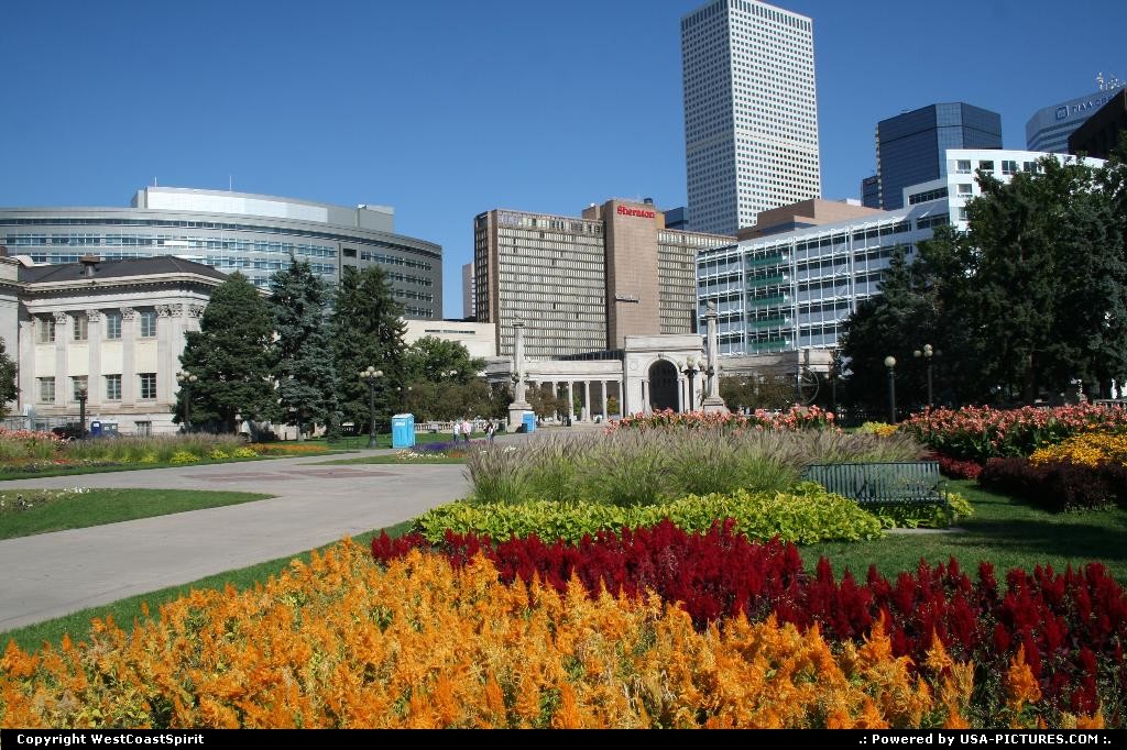 Picture by WestCoastSpirit: Denver Colorado   mall, civic center, capitol, skyline, park