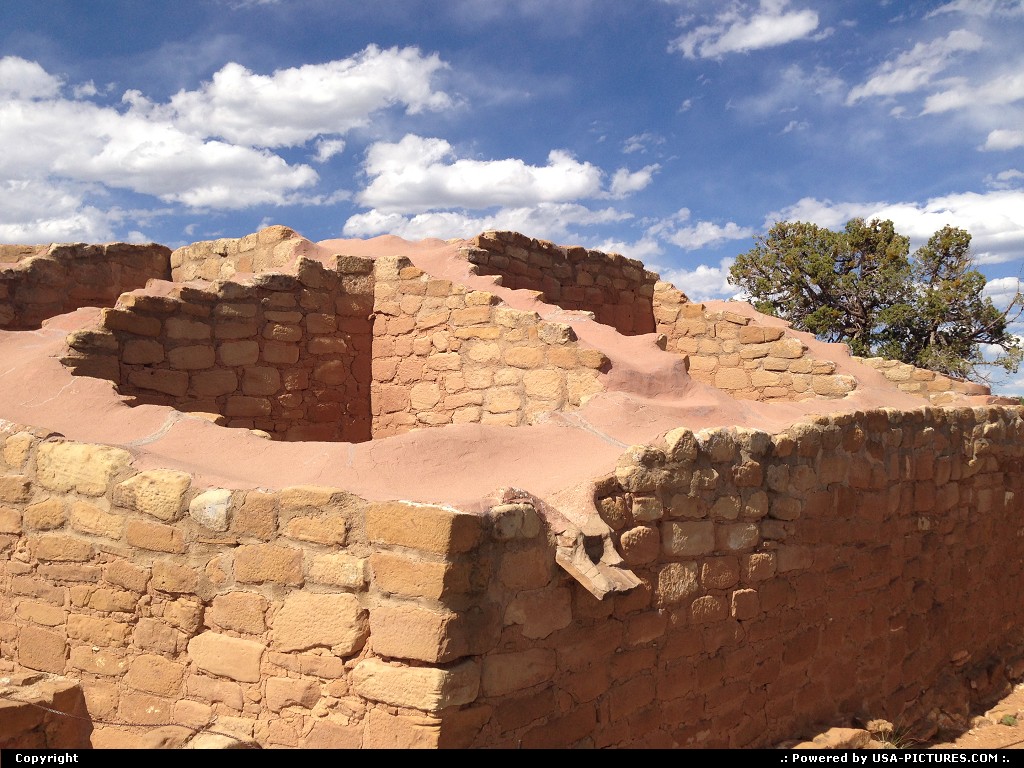 Picture by WestCoastSpirit:  Colorado Mesa Verde Sun Temple hike, trail, mesa, dwellings