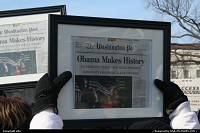 Washington : Barack Obama Inauguration day 01 20 2009. Yes it was in the history of USA.