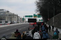 Washington : Barack Obama Inauguration day 01 20 2009. People are walking al along and on the highway !!