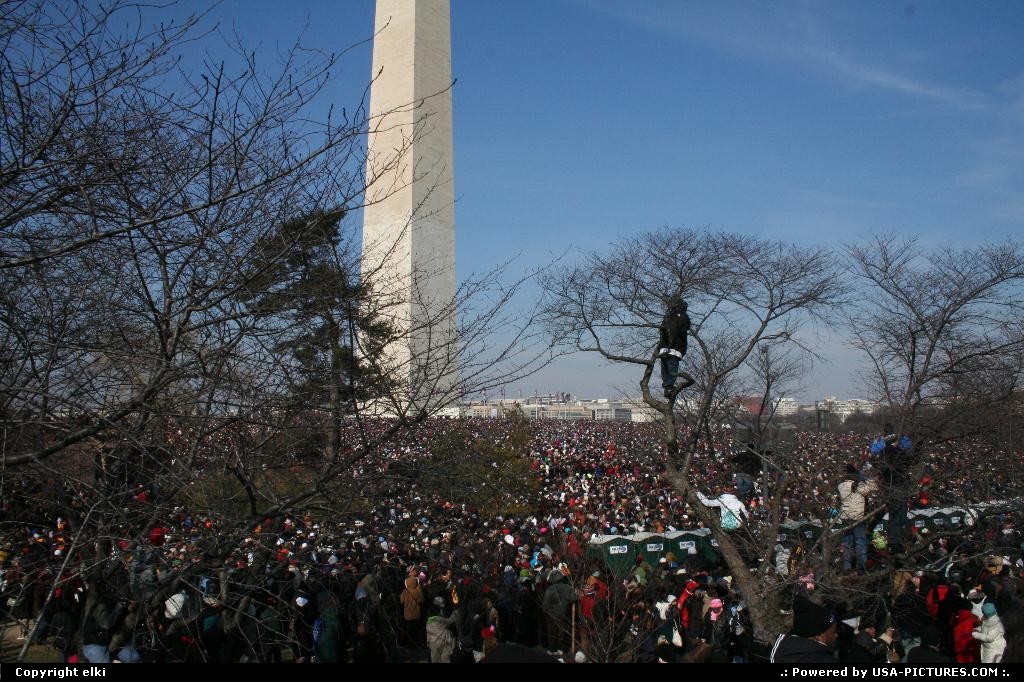 Picture by elki: Washington Dct-columbia   Barack Obama Inauguration day 01 20 2009