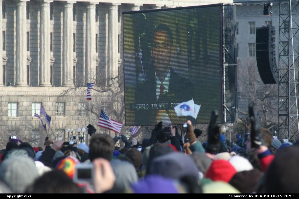 Picture by elki: Washington Dct-columbia   Barack Obama Inauguration day 01 20 2009