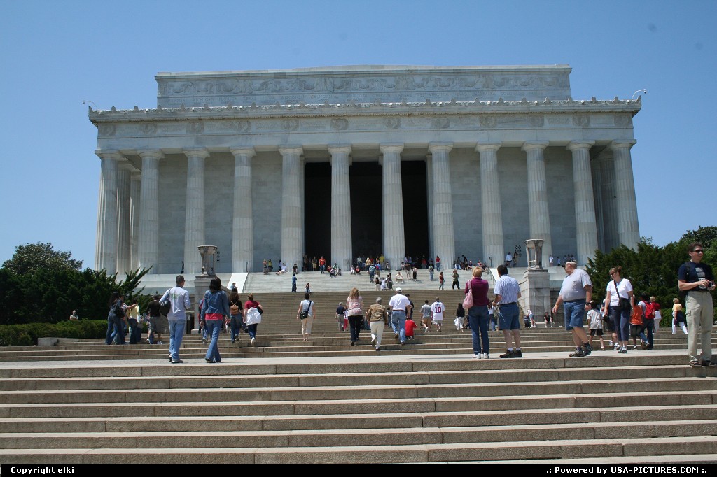 Picture by elki: Washington Dct-columbia   Lincoln Memorial