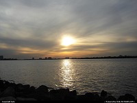 Florida, Florida sunset viewed from Haulover park