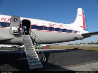 HISTORICAL FLIGHT FOUNDATION DC-7 N836D wearing her original 1958 color scheme. Flight out of Opa Locka on January 15 2011