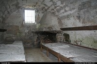 Florida, fort Castillo de san marcos sleeping area. This fort is located at st augustine.