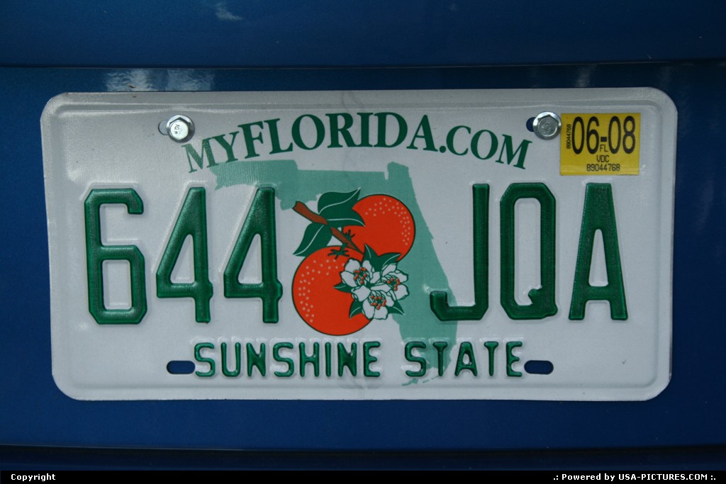 Picture by elki:  Florida   florida identification plate
