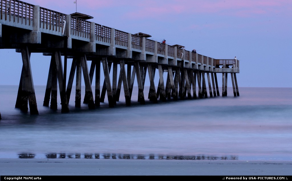 Picture by MnMCarta: Jacksonville Beach Florida   jacksonville, florida,beach,pier,water,longexposure,current,wave