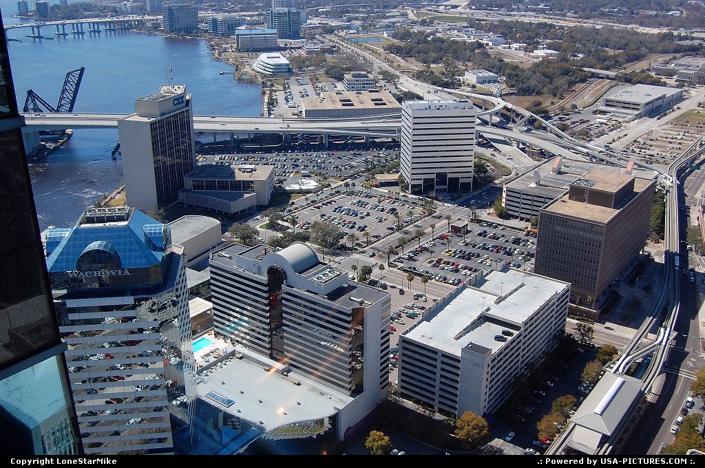 Picture by LoneStarMike: Jacksonville Florida   aerial, skyline, waterfront,