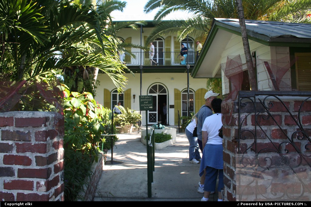 Picture by elki: Key West Florida   Hemingway's house key west
