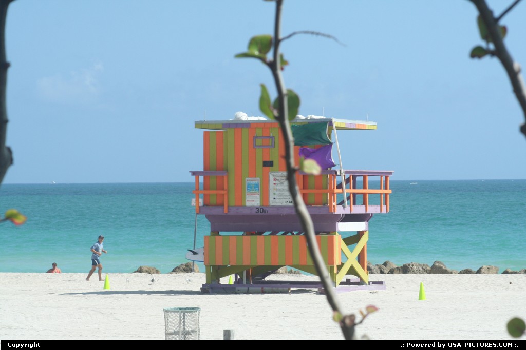Picture by elki: Miami Beach Floride   Plage miami