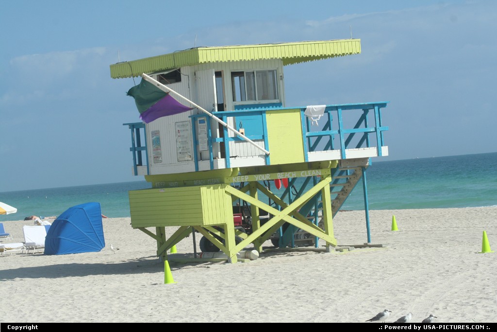 Picture by elki: Miami Beach Florida   Miami beach life guard