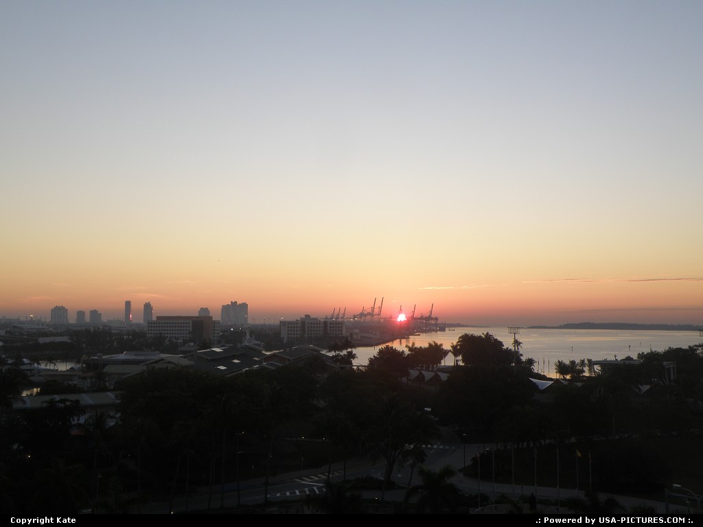Picture by Kate: Miami Florida   sunrise, port