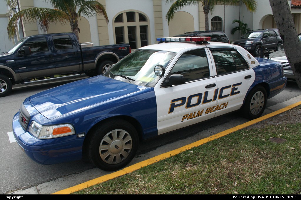 Picture by elki: Palm Beach Florida   police car