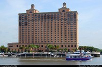 Photo by LoneStarMike | Savannah  Hotel, riverboat, waterfront