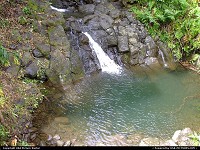 Alaalaula Falls about 6 miles west of Hana on south side of Maui; noon 03/23/2010.