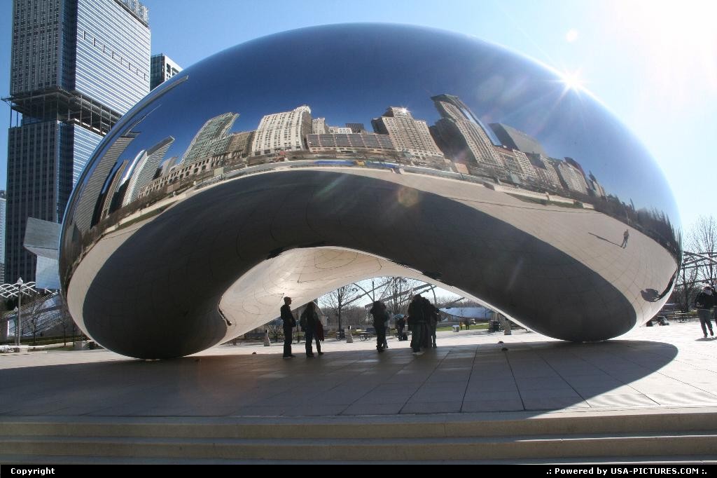Picture by WestCoastSpirit: Chicago Illinois   art, modern, skyline, skyscraper, bean, windy city, united 