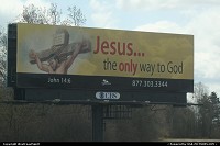 Not in a city : Interesting billboard on the Interstate, en route from Indianapolis to Saint Louis.