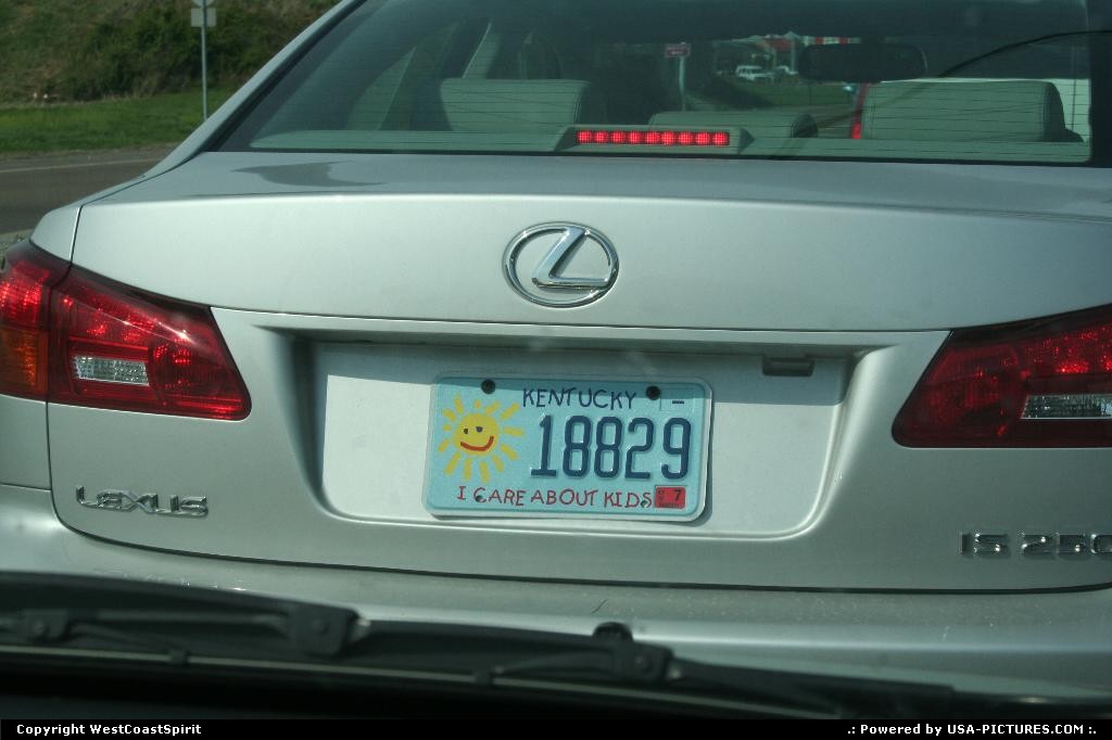 Picture by WestCoastSpirit: Paducah Kentucky   car, lexus, plate, kid, kids