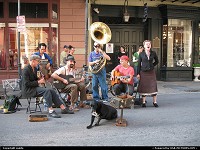 Louisiana, Street muscians. New Orleans, LA