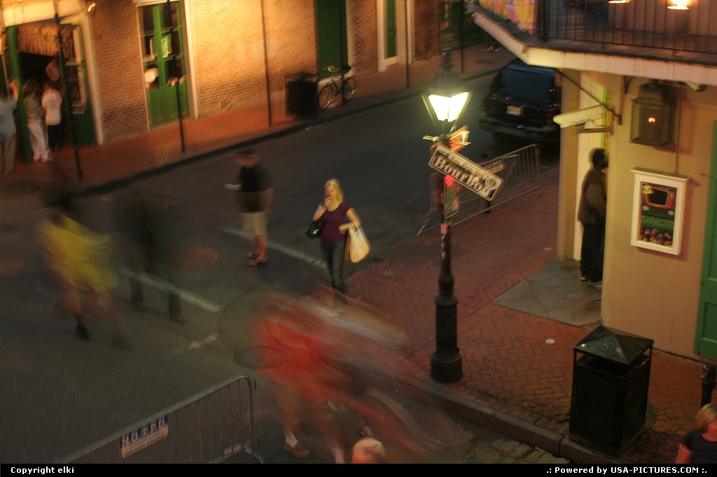 Picture by elki: New Orleans Louisiana   bourbon street new orleans