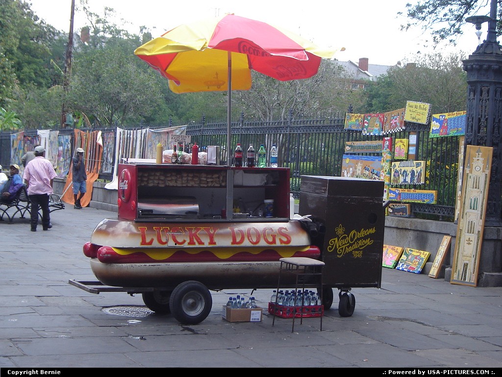 Picture by Bernie: New Orleans Louisiana   food, hot dog