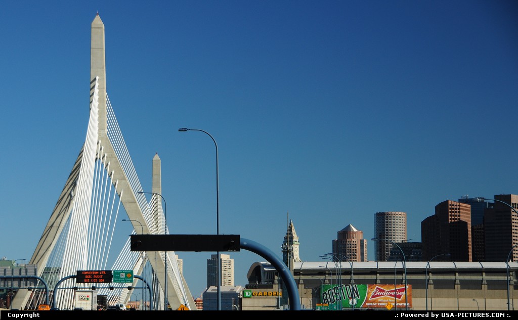 Picture by elki: Boston Massachusetts   zakim bridge boston