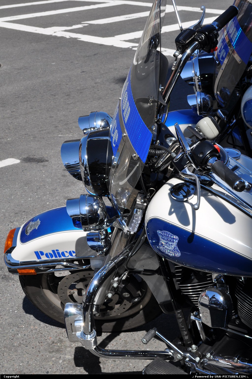 Picture by USA Picture Visitor: Boston Massachusetts   Harley, boston, police