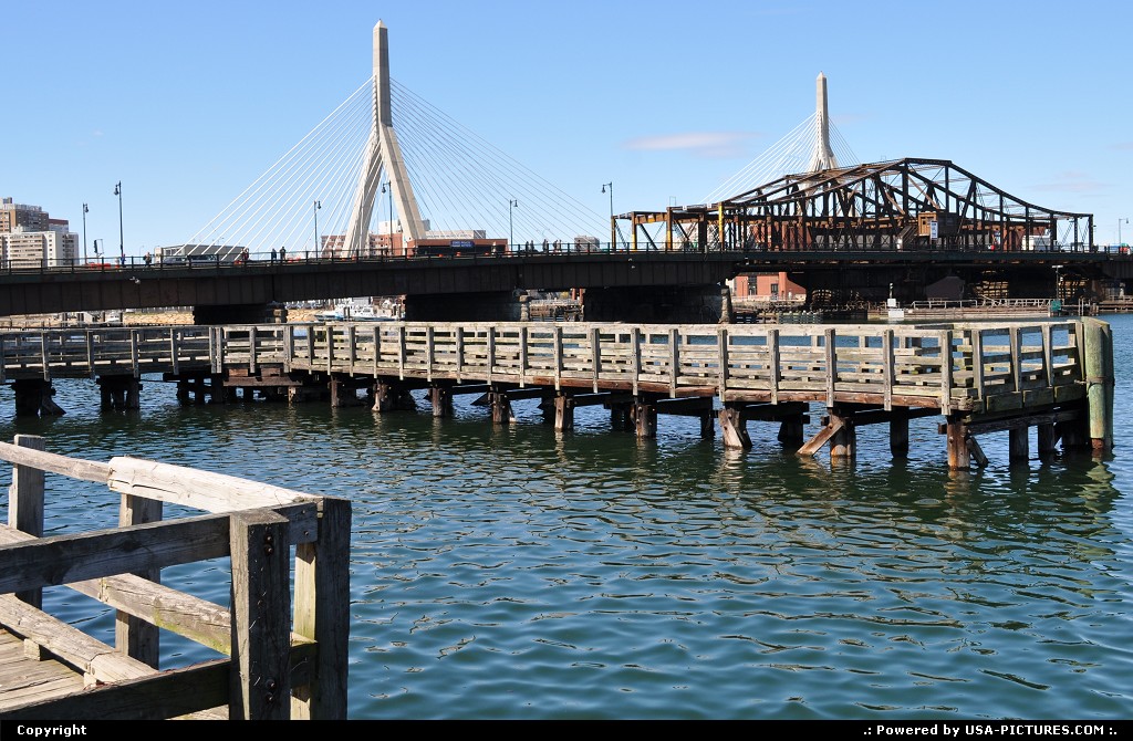 Picture by USA Picture Visitor: Boston Massachusetts   boston, zakim bridge