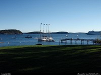 Maine, The Bay, with cruises boats