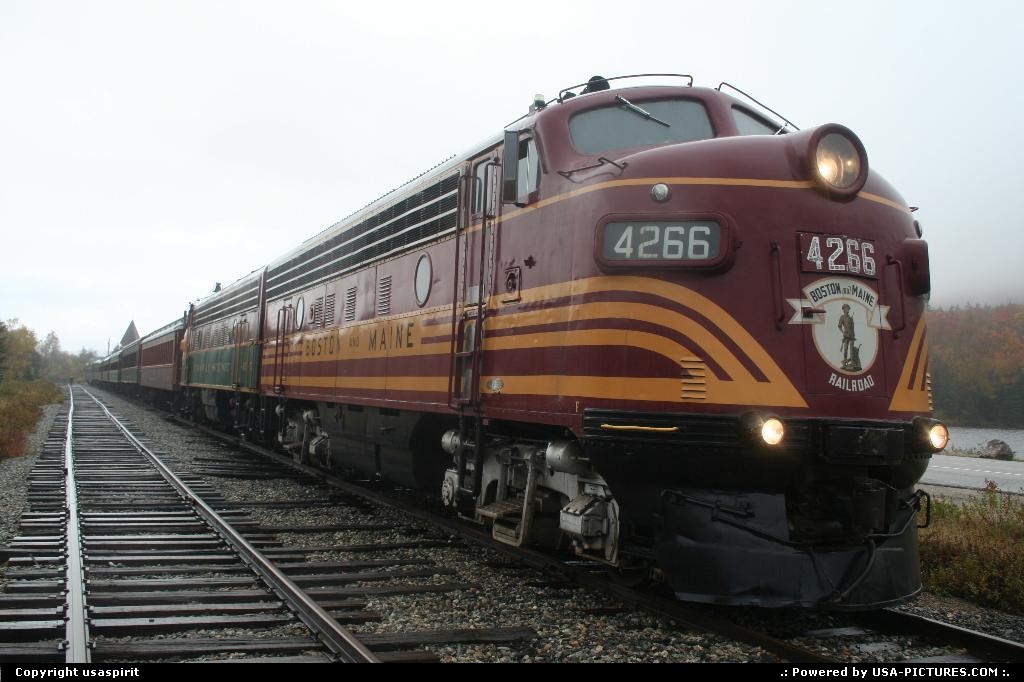 Picture by usaspirit: Not in a city New-Hampshire   conway train. Boston et maine chemins de fer