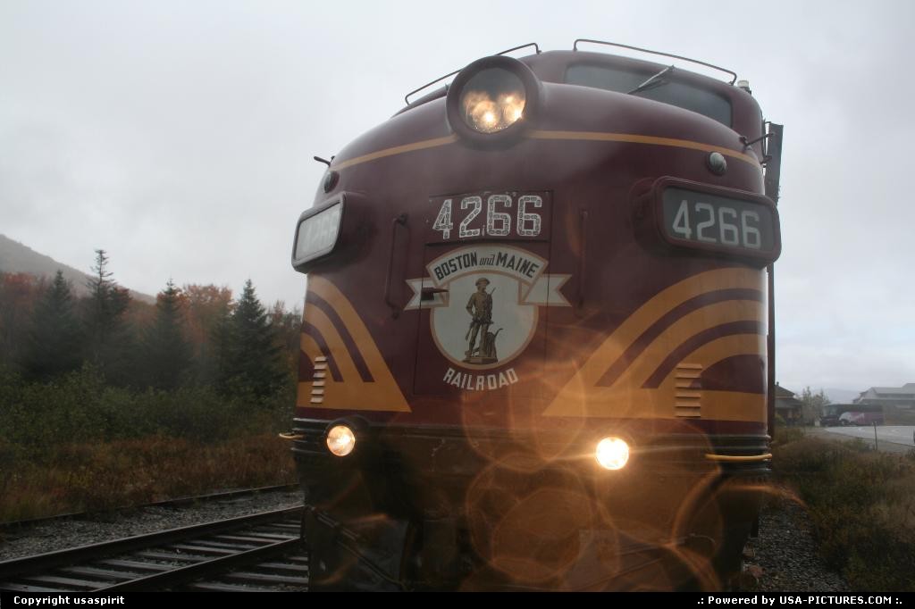 Picture by usaspirit: Not in a city New-Hampshire   conway train. Boston et maine chemin de fer