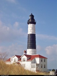 This is the Big Sable Lighthouse just on the shore of Lake Michigan. It was worth the long hike from the campground! 