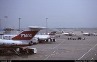 Missouri, Still then Lambert's major resident airline, TWA was still showing up with the livery designed by Jules Rondepierre in 1974. At gates are a Boeing 727-231 trijet, a MD80 and a pair of ATR42s operated under the TWExpress brand