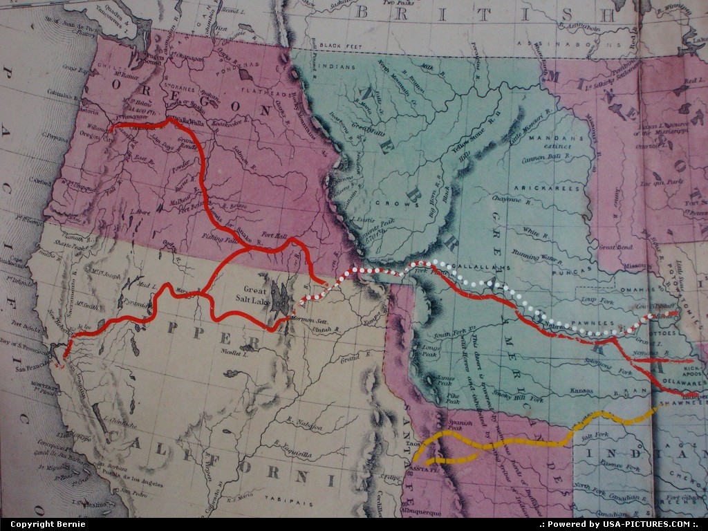 Picture by Bernie: Saint Joseph Missouri   map, trail
