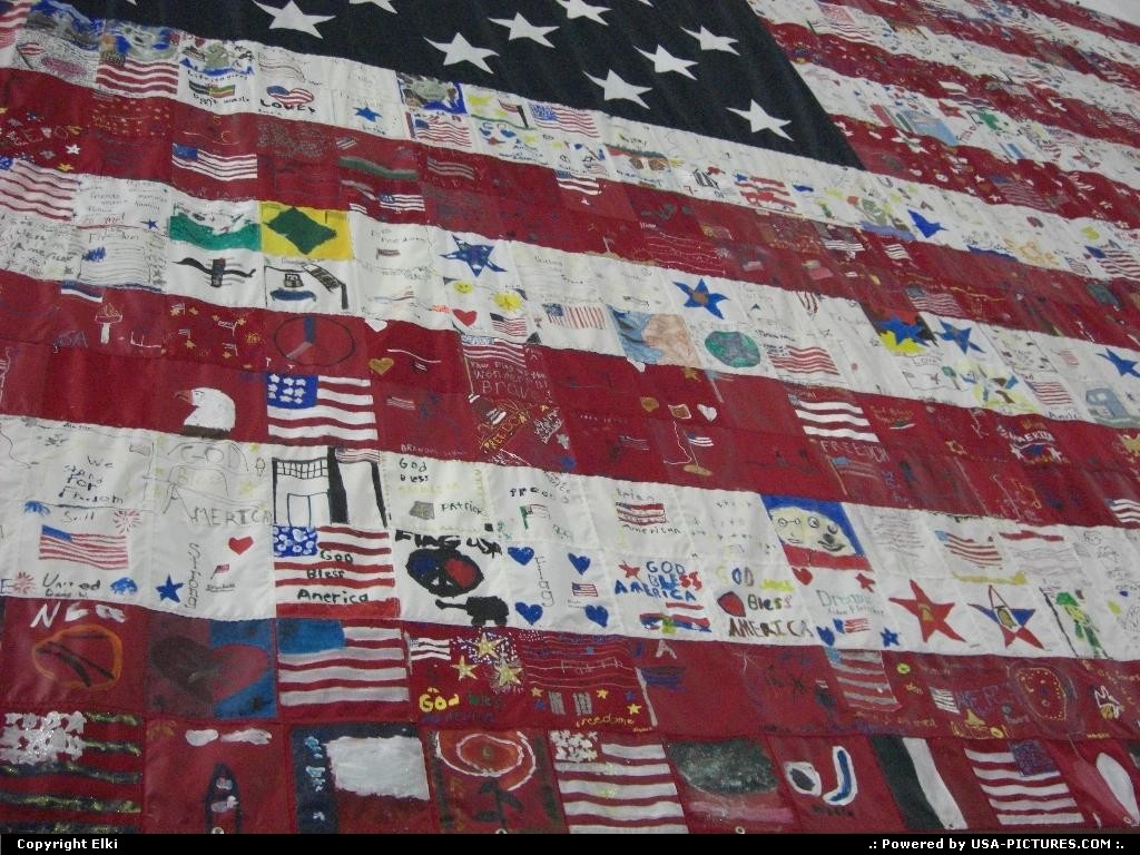 Picture by elki: Ashland Nebraska   drapeau, hommage, 11 septembre
