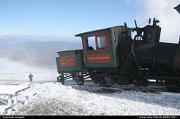 Not in a city : Mont washington, train  l'arret au sommet