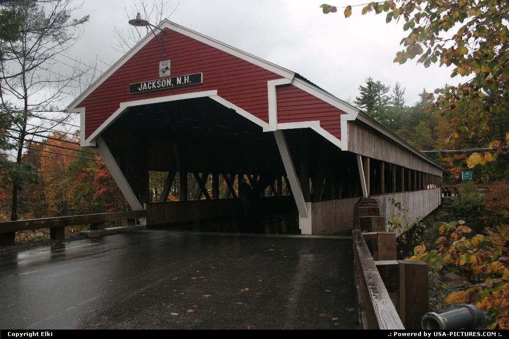Picture by elki: Jackson New-Hampshire   covered bridge
