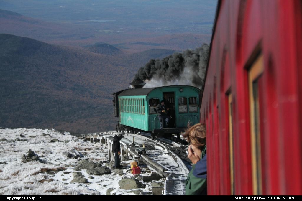 Picture by usaspirit: Not in a city New-Hampshire   Mount washington, train