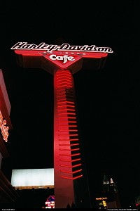 Harley Davidson Caf on the strip