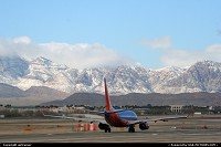 Las Vegas : a Southwest 737-700 on the runway at Las Vegas McCarran airport